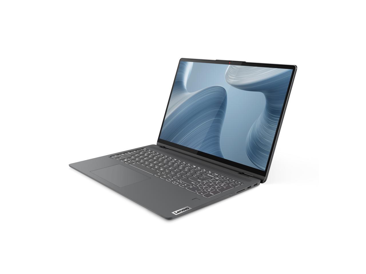 Lenovo Flex 5 16iau7 2-In-1 Convertible Core I7-1255u 16gb 512gb Ssd 16" Touch 2.5k (2560x1600) / Fp Reader / Storm Grey / Backlit Keyboard/Eng. Kb Win 11h - 82r80002us