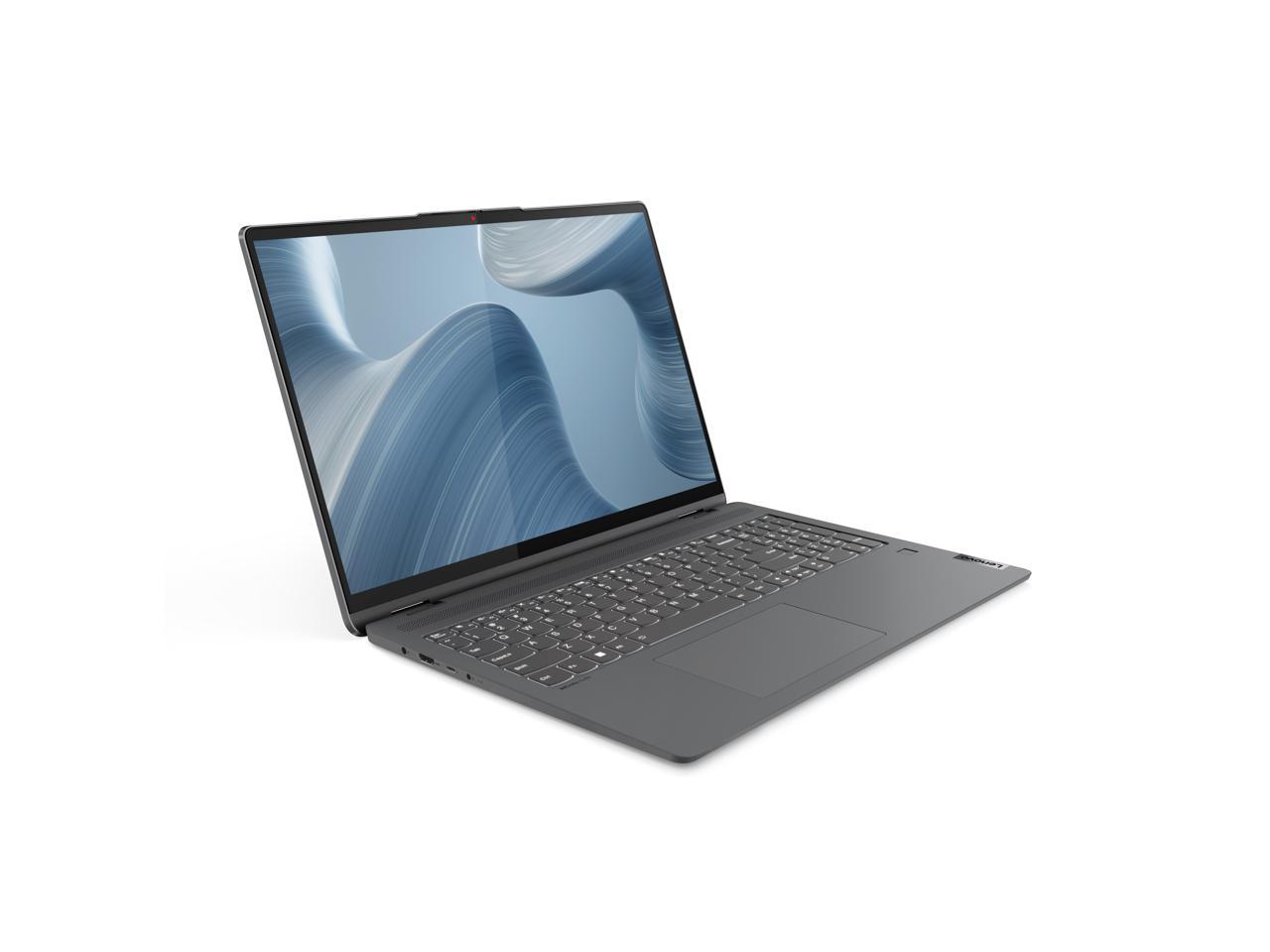Lenovo Flex 5 16iau7 2-In-1 Convertible Core I7-1255u 16gb 512gb Ssd 16" Touch 2.5k (2560x1600) / Fp Reader / Storm Grey / Backlit Keyboard/Eng. Kb Win 11h - 82r80002us