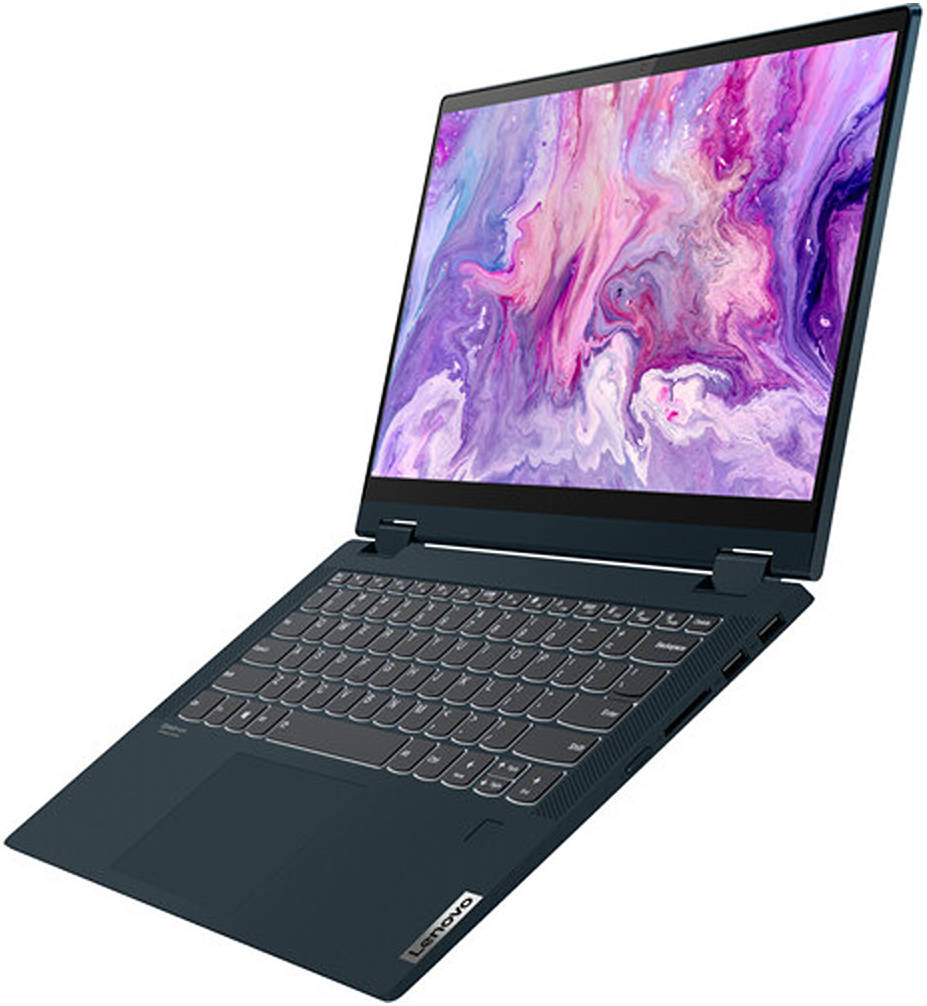 Lenovo Flex 5 14alc05 2-In-1  Amd Ryzen 7 5700u 16gb  512gb Ssd 14" *Touch* Fhd (1920x1080) / Abyss Blue / Backlit Keyboard/Eng. Kb Win 11h - 82hu0158us