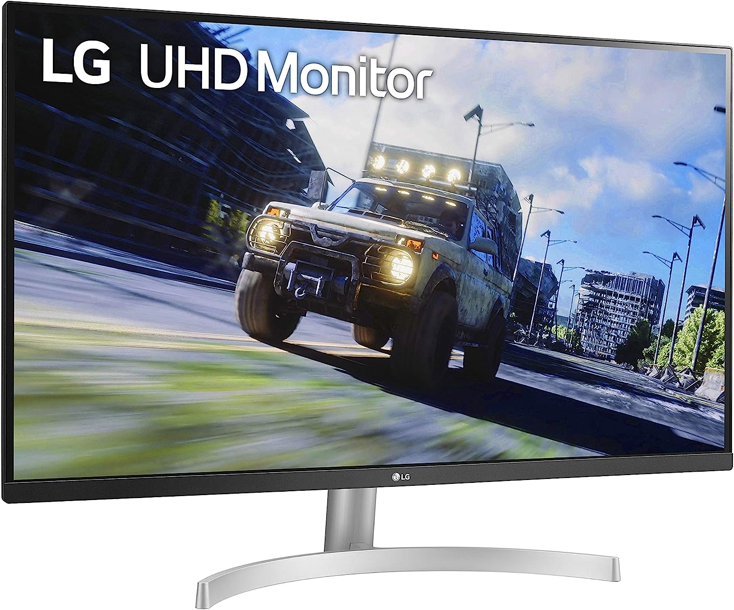 Lg 32un500-W 32 Inch Uhd (3840 X 2160) Va Display With Amd Freesync, Dci-P3 90% Color Gamut, Hdr10 Compatibility, And 3-Side Virtually Borderless Design, Silve/White