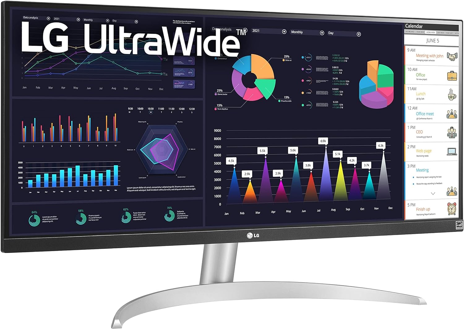 Lg 29-Inch 29wq600 Ultrawide Monitor | 21:9, Fhd(2560 X 1080p), Ips, Srgb 99%, Hdr10 | Amd Freesync™, 1ms Mbr, 100hz Refresh Rate | 2 X 7w Speakers With Maxxaudio