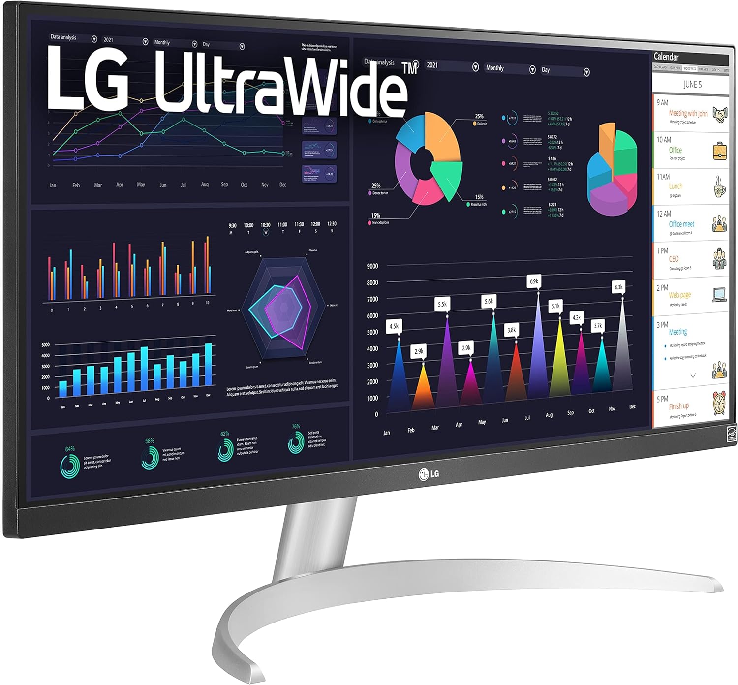 Lg 29-Inch 29wq600 Ultrawide Monitor | 21:9, Fhd(2560 X 1080p), Ips, Srgb 99%, Hdr10 | Amd Freesync™, 1ms Mbr, 100hz Refresh Rate | 2 X 7w Speakers With Maxxaudio