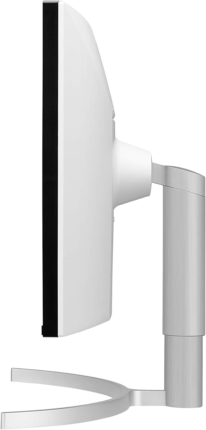 Lg 38wn95c-W Monitor 38" 21:9 Curved Ultrawide Qhd+ (3840 X 1600) Nanio Ips Display, Thunderbolt 3, 1ms Response Time, 144hz Refresh Rate, Nvidia G-Sync, Amd Freesync -White/Silver