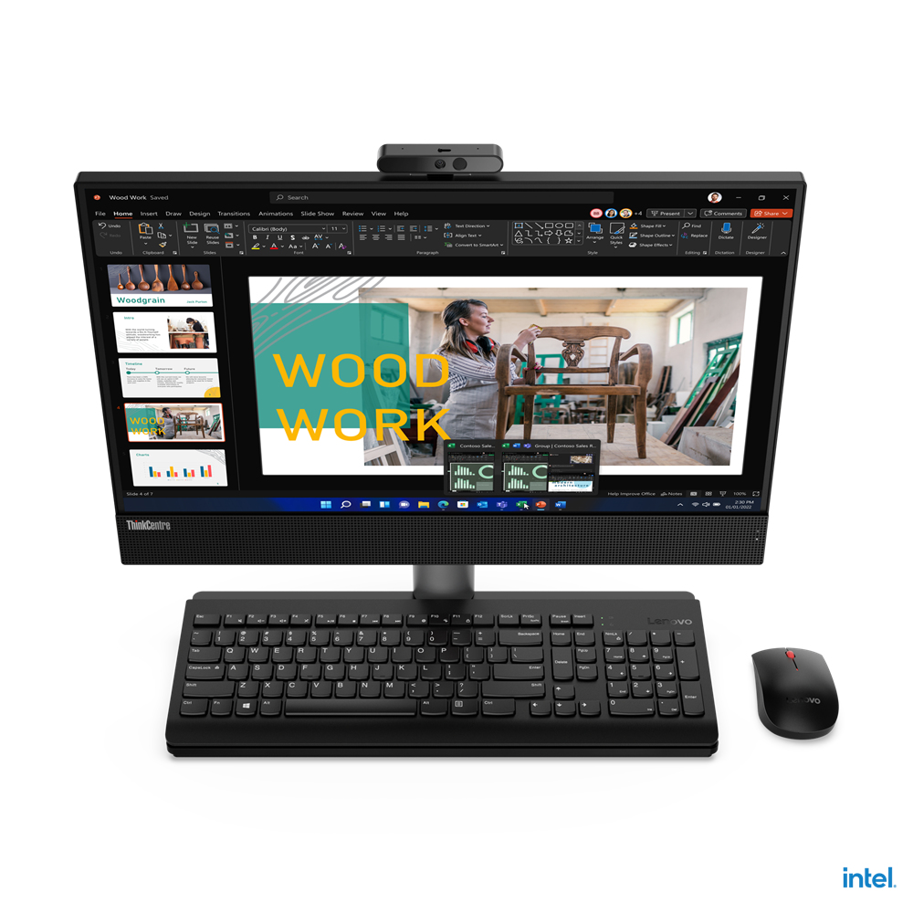 Lenovo Thinkcentre M70a Gen 3 All-In-One Core™ I7-12700 1tb Ssd 16gb 21.5" (1920x1080) Dvd-Rw Win11 Pro Black Keyboard Mouse French