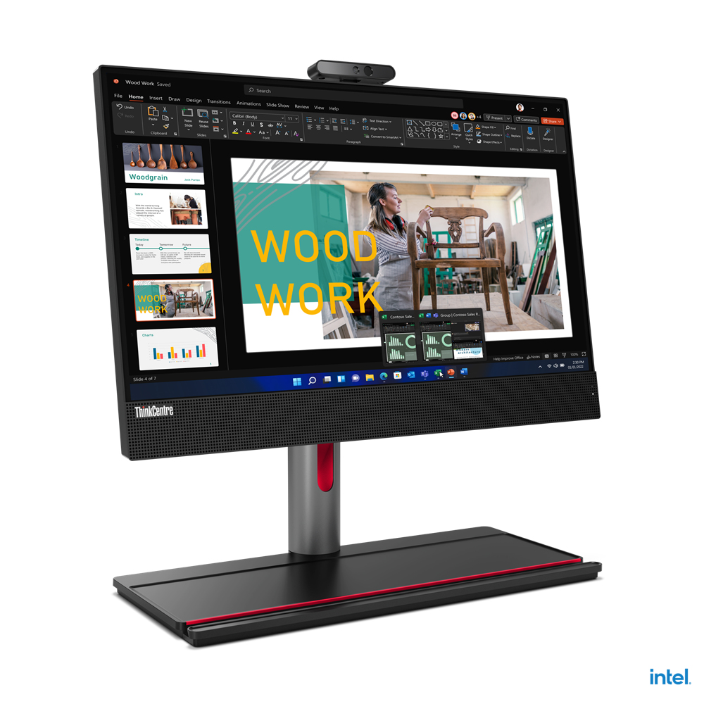 Lenovo Thinkcentre M70a Gen 3 All-In-One Core™ I7-12700 1tb Ssd 16gb 21.5" (1920x1080) Dvd-Rw Win11 Pro Black Keyboard Mouse French