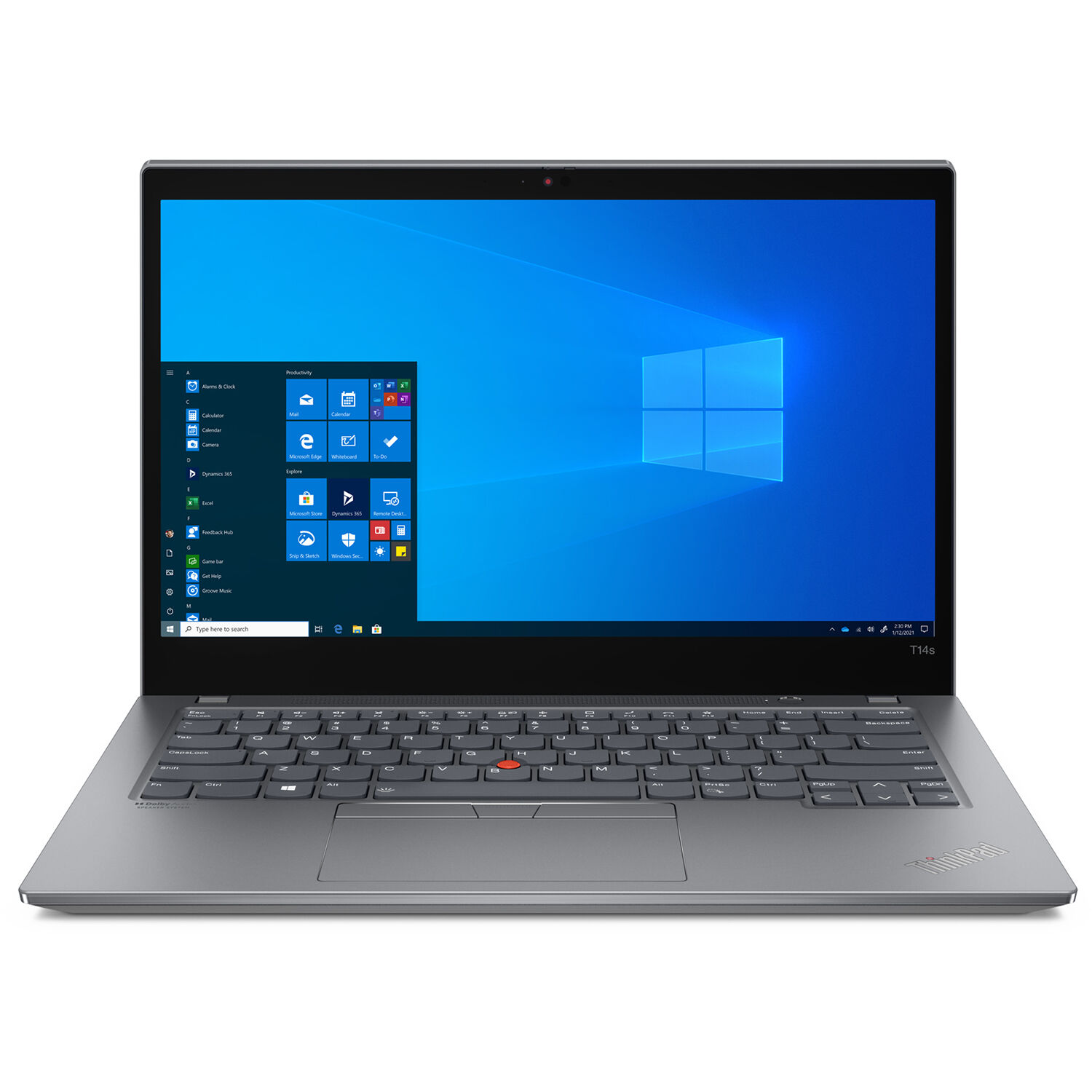 Lenovo Thinkpad T14s Gen 2 Core™ I5-1145g7 256gb Ssd 8gb 14" (1920x1080) Win10 Pro Storm Gray Backlit Keyboard Fp Reader