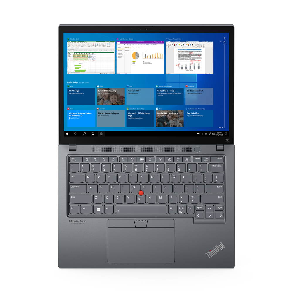 Lenovo Thinkpad X13 Gen 2 Core™ I7-1185g7 512gb Ssd 16gb 13.3" Wuxga (1920x1200) Touchscreen Win11 Pro Storm Gray Backlit Keyboard Fp Reader 3-Year Warranty