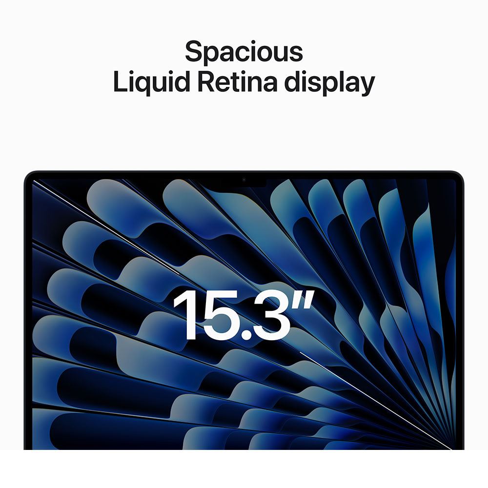 Apple Macbook Air 2023 M2 Chip 8-Core With 10-Core Gpu 256gb Ssd 8gb 15.3" (2880x1864) Liquid Retina Macos Midnight Backlit Keyboard