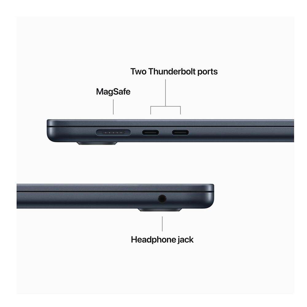 Apple Macbook Air 2023 M2 Chip 8-Core With 10-Core Gpu 256gb Ssd 8gb 15.3" (2880x1864) Liquid Retina Macos Midnight Backlit Keyboard