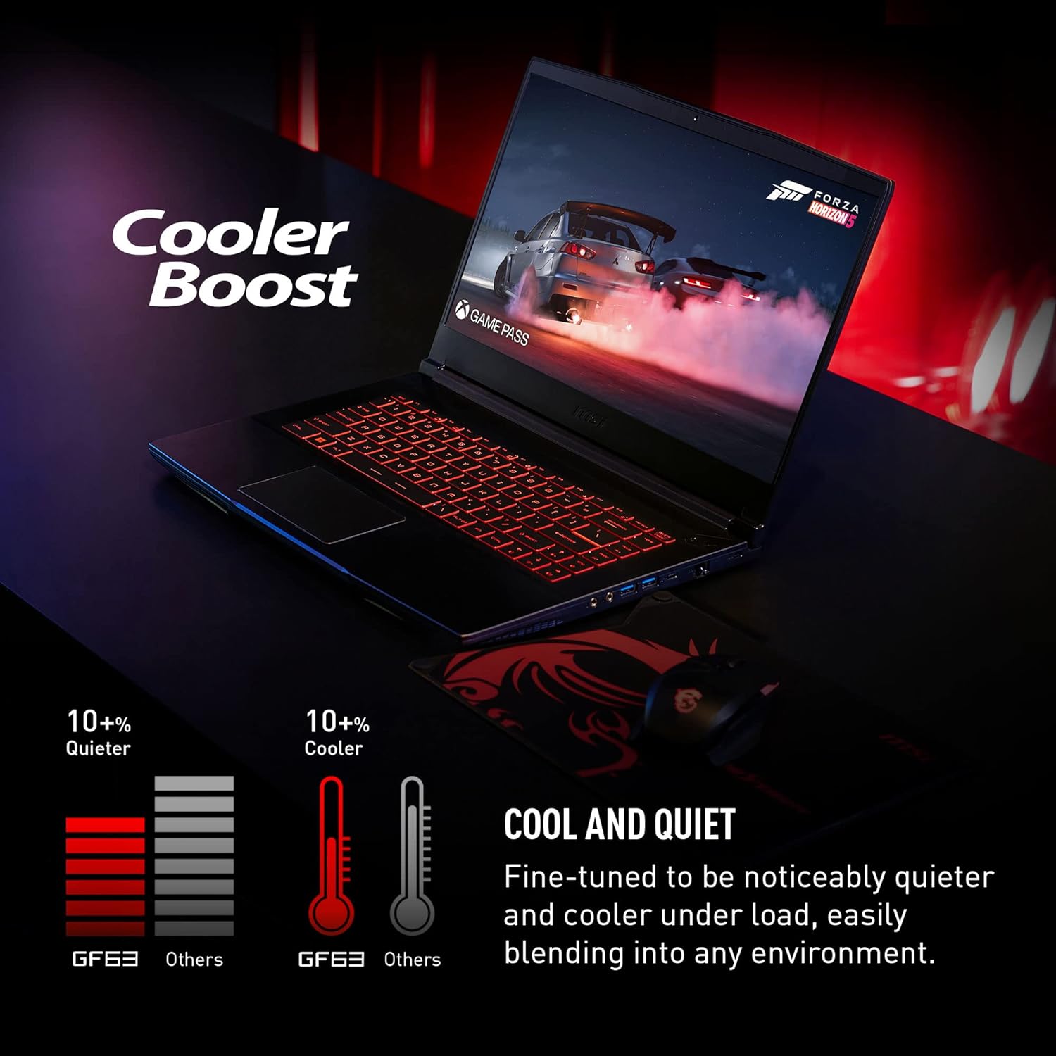 Msi Gf63 Thin Gaming Core™ I7-12650h 512gb Ssd 16gb 15.6" (1920x1080) 144hz Win11 Rtx 4050 6gb Black Backlit Keyboard