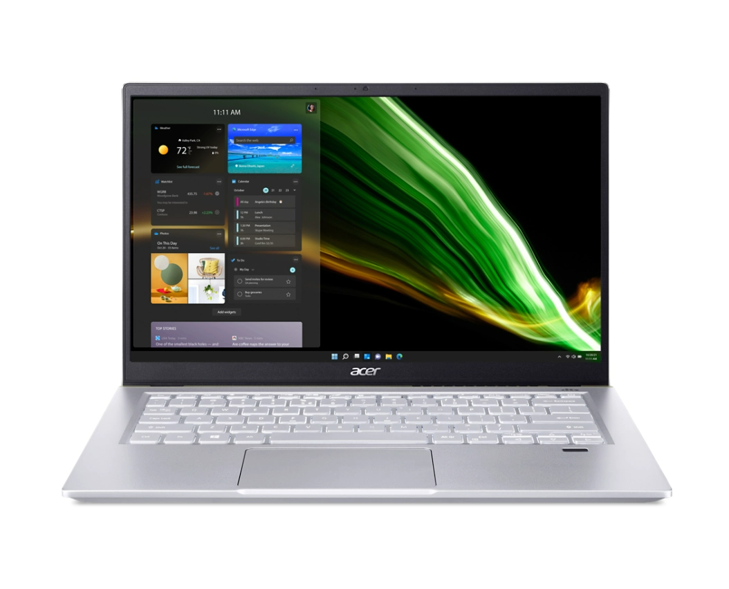 Acer Swift X SFX14-41G-R0S Creator Ryzen 5 5600U 8GB 512GB SSD 14"  FHD (1920x1080) NVIDIA RTX 3050 ,Wi Fi 6 , Backit KB W10H - NX.AU6AA.001