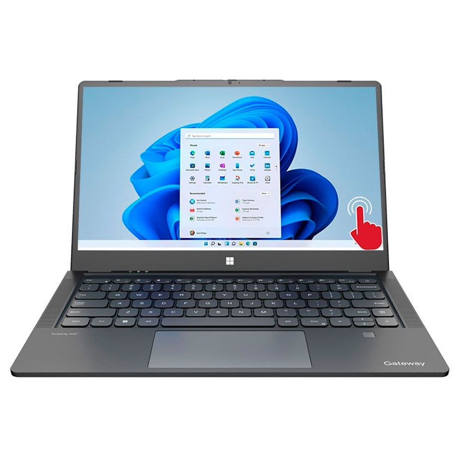 Gateway GWTC71427 ULTRA SLIM Core™ i7-1255U 512GB SSD 8GB 14.1" (1920x1080) TOUCHSCREEN WIN11 BLACK FP Reader
